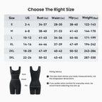 Tummy Control Butt Lifter Faja Bodysuit, Back Support Scrunch Back Open Design🧘