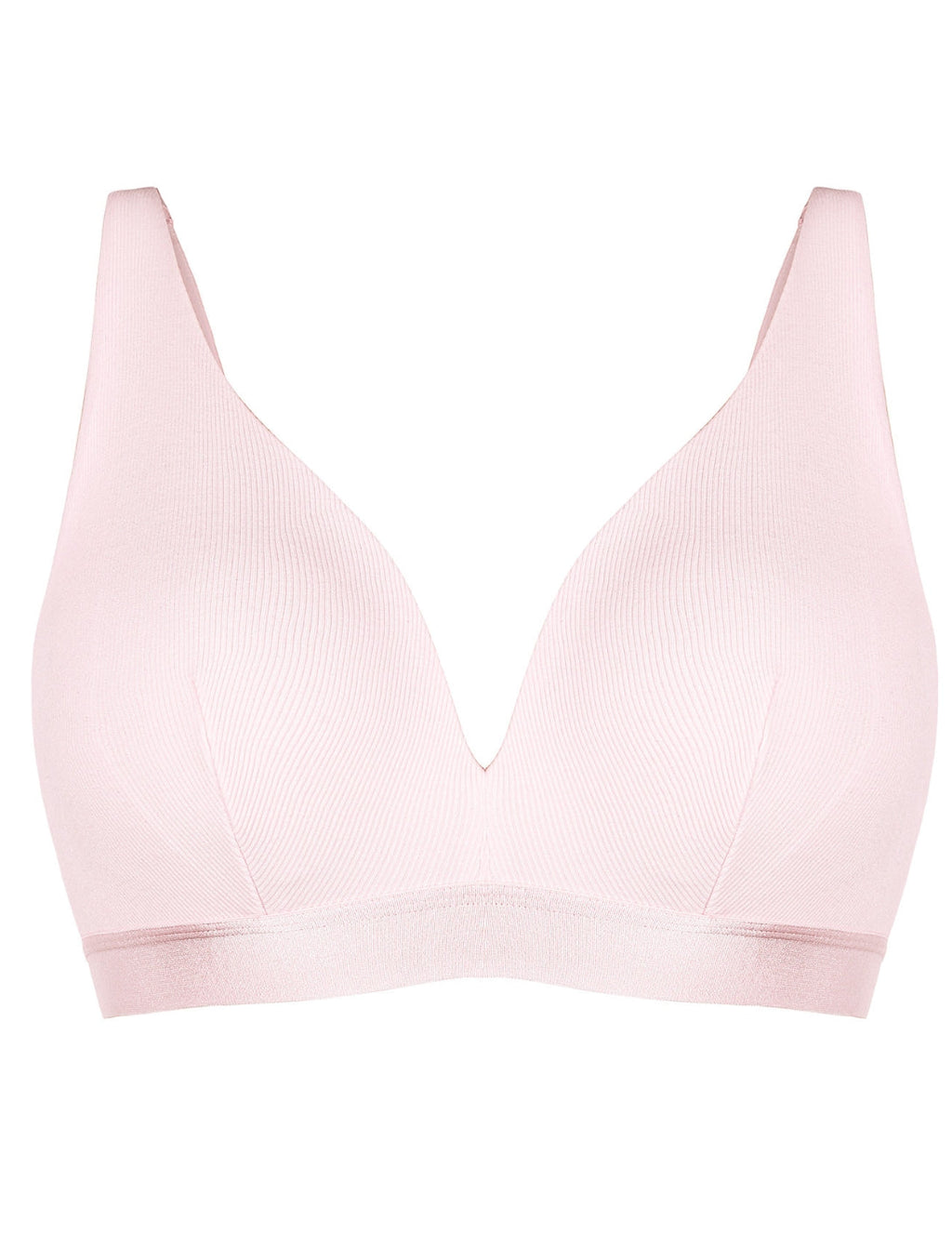 Ribbed Deep V-Neck Bralette