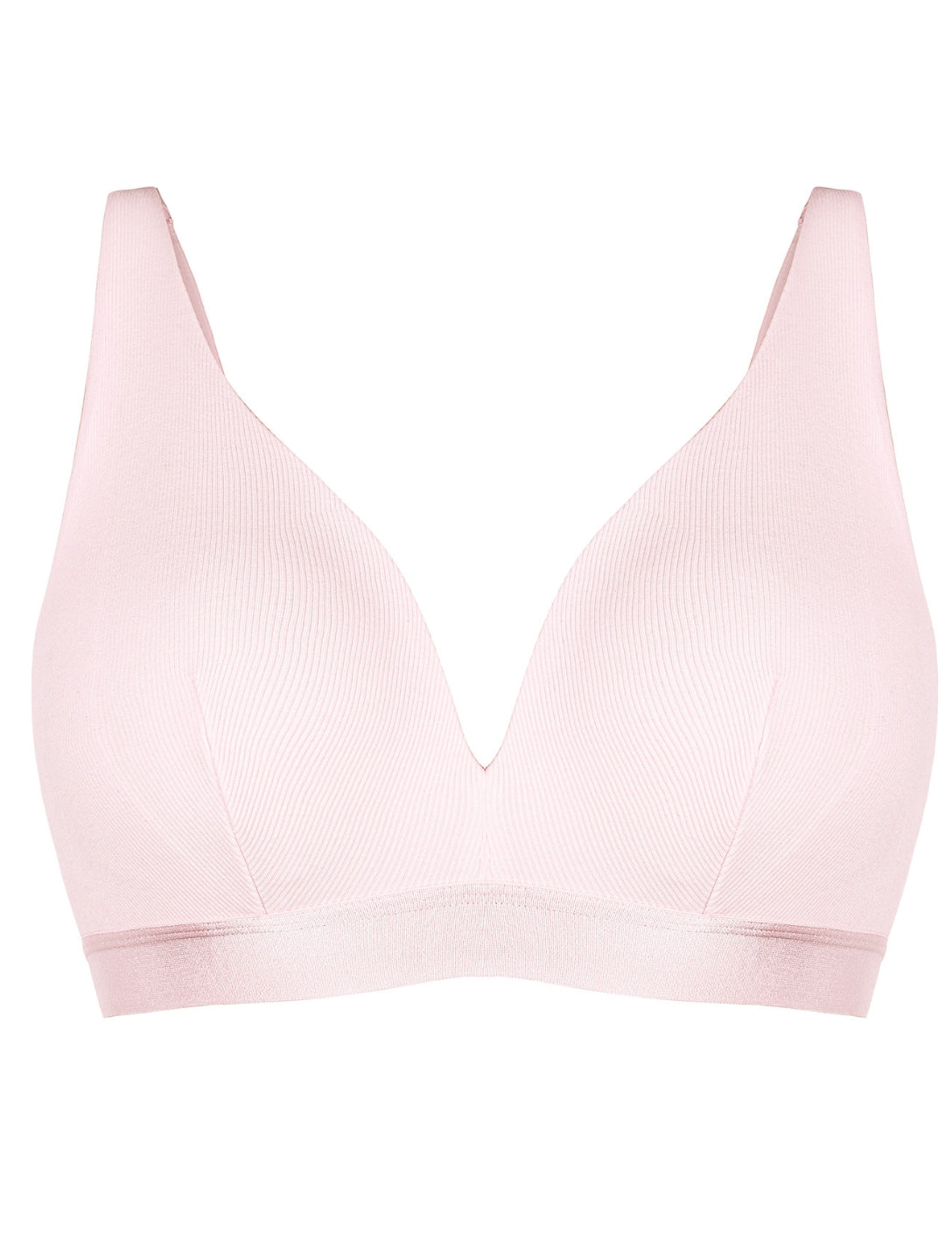 Ribbed Deep V-Neck Bralette