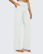 High-Waist Wide-Leg Dress Pants