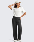 High-Waist Wide-Leg Dress Pants