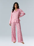Pink Cotton Bow Pyjama Set