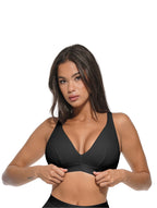 Bralette côtelée à décolleté en V profond