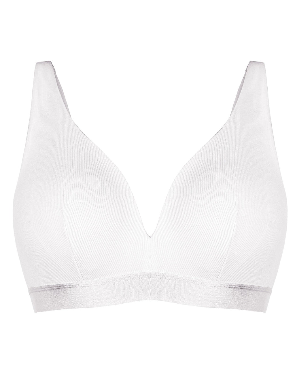 Ribbed Deep V-Neck Bralette