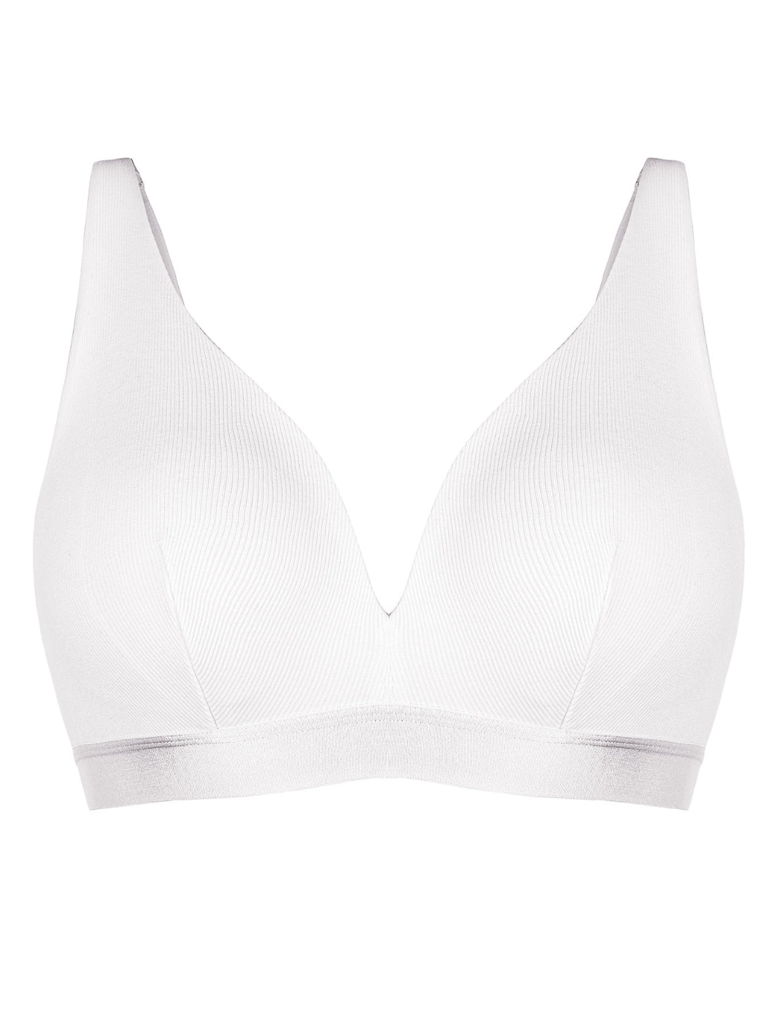 Ribbed Deep V-Neck Bralette