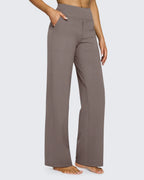 High-Waist Wide-Leg Dress Pants
