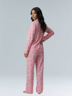 Pink Cotton Bow Pyjama Set