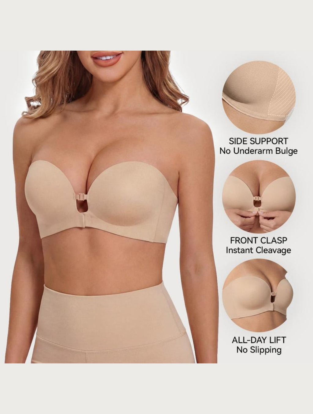 Strapless Bandeau Bra That Stays Put