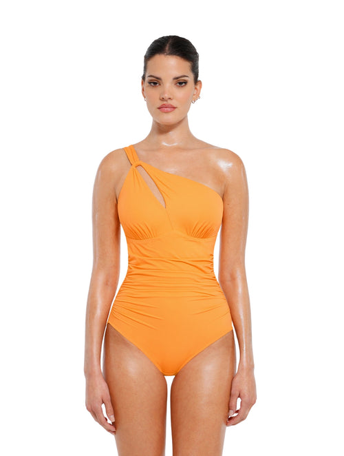 Asymmetric One-Shoulder Shaping Swimsuit