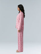 Pink Cotton Bow Pyjama Set