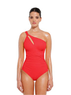 Maillot de bain sculptant asymétrique à une épaule