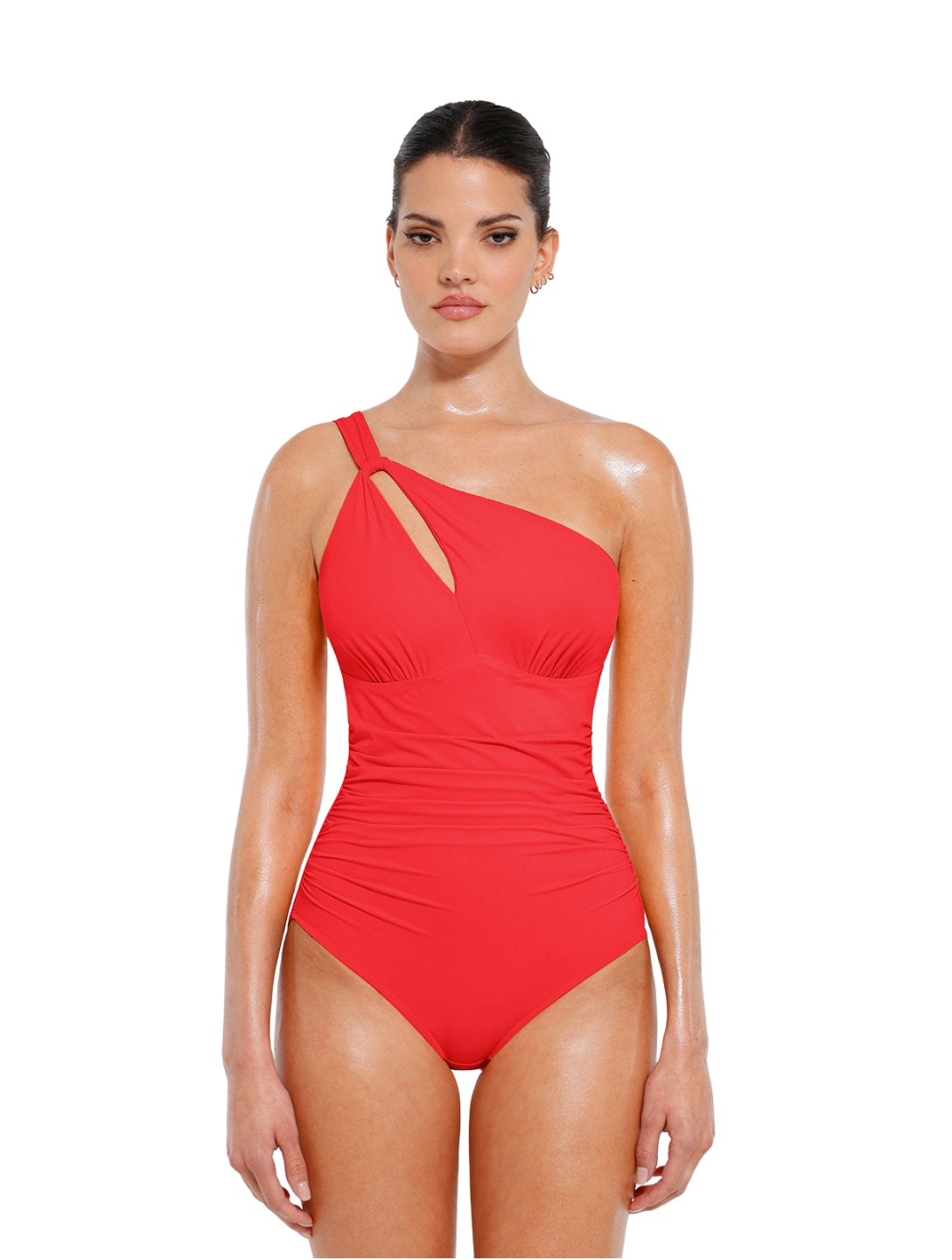 Maillot de bain sculptant asymétrique à une épaule