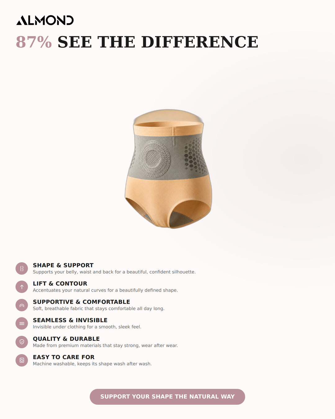 Almond SculptContour | Shapewear