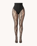 Almond Floral Lace Shaping Tights