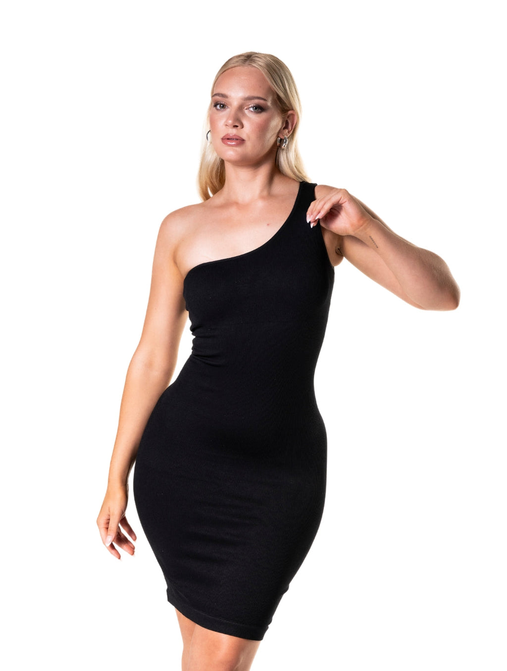 Asymmetric Shapewear Mini Dress