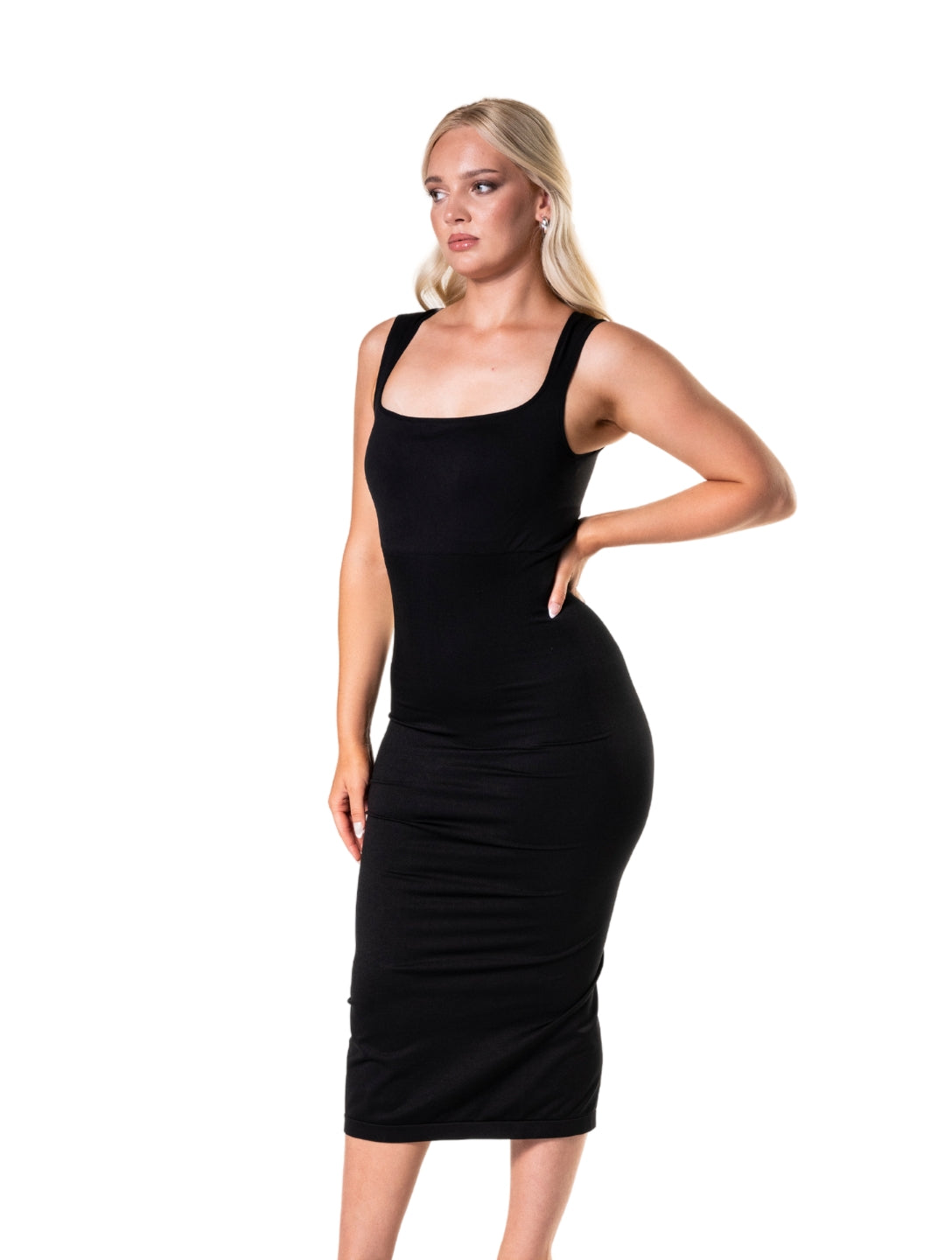 Square-Neck Shapewear Dress