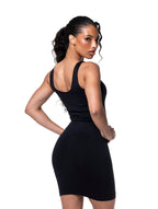 Seamless Square-Neck Shaping Mini Dress