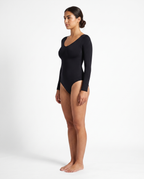 Body Gainant Rehaussant Hanches Almond - Noir - Profil