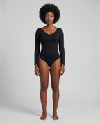 Body Gainant Rehaussant Hanches Almond - Noir - Face