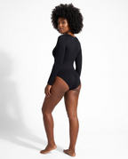 Body Gainant Rehaussant Hanches Almond - Noir - Dos trois-quarts