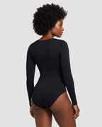 Body Gainant Rehaussant Hanches Almond - Noir - Trois-quarts dos
