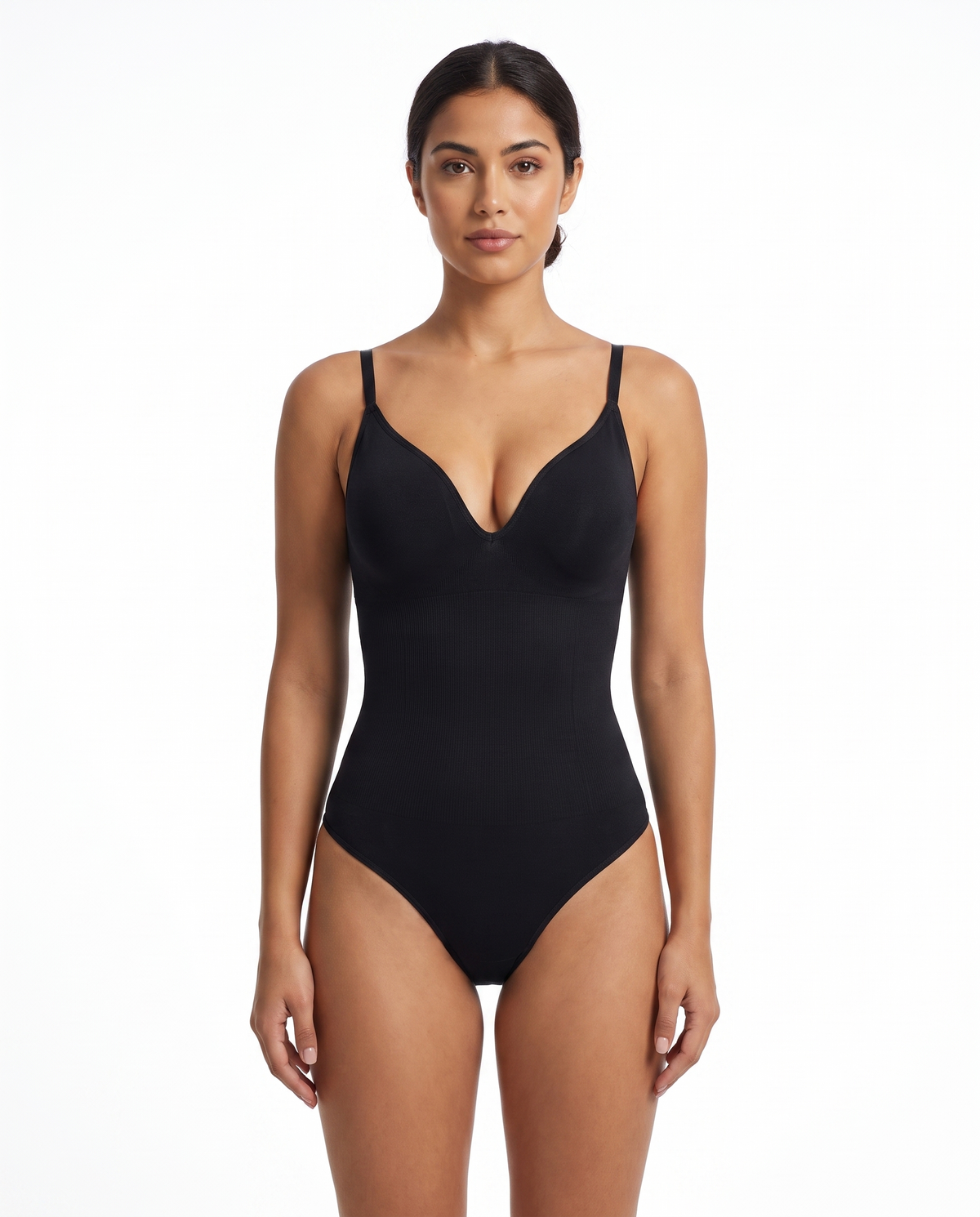 Body String Gainant Almond - Noir - Face