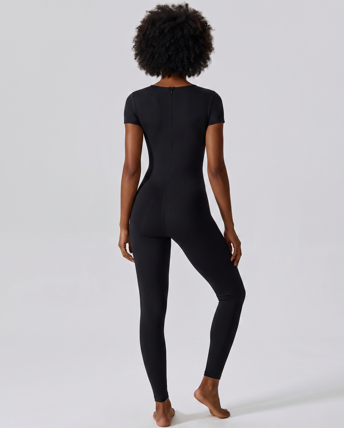 Combinaison Manches Courtes Almond - Noir - Dos