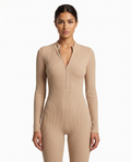 Combinaison Manches Longues Almond - Beige - Face