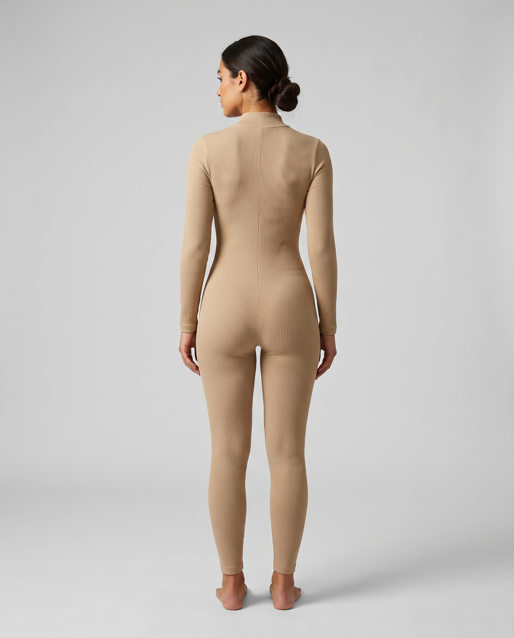 Combinaison Manches Longues Almond - Beige - Dos