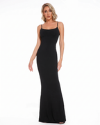 Combinaison-robe Gainante Almond - Noir - Face