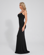 Combinaison-robe Gainante Almond - Noir - Profil