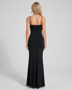 Combinaison-robe Gainante Almond - Noir - Dos