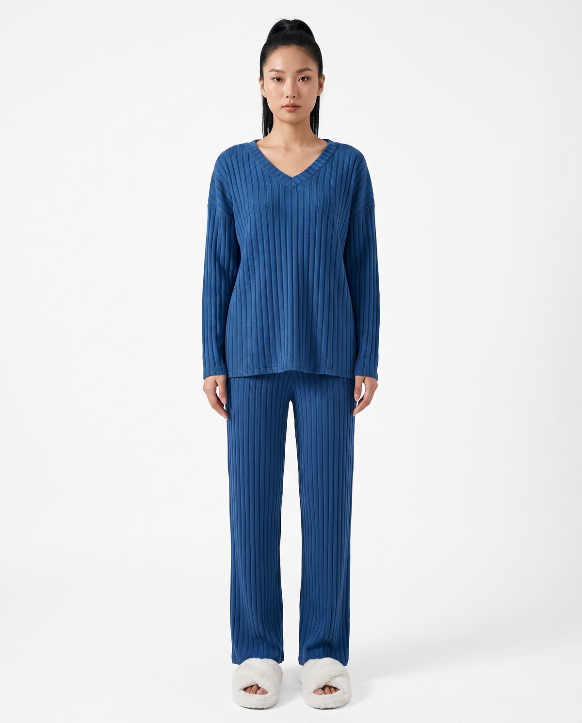 Ensemble Detente Deux Pieces Almond - Bleu - Face