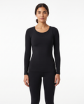 Debardeur et Cami Sculptant Almond - Noir - Face