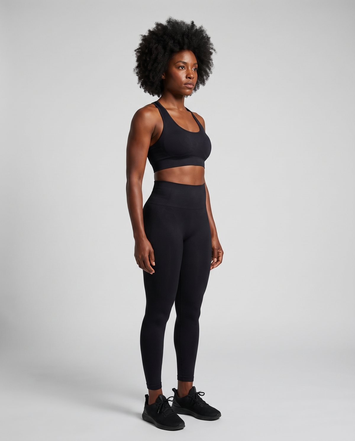 Leggings de Sport Taille Haute Modelants - Noir