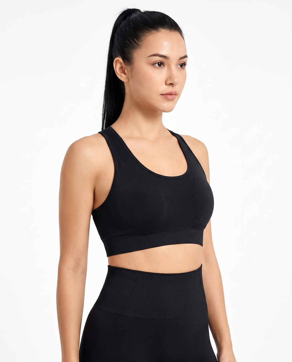 Leggings de Sport Taille Haute Modelants - Noir