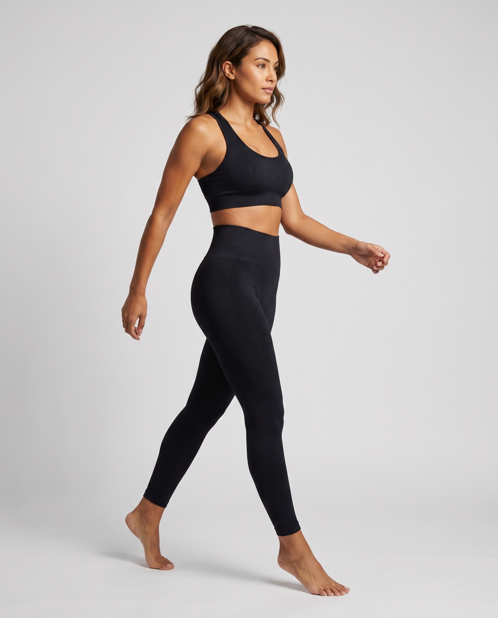Leggings de Sport Taille Haute Modelants - Noir