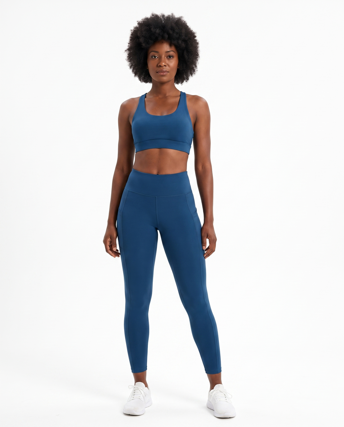 Leggings de Yoga Sport Taille Haute - Bleu