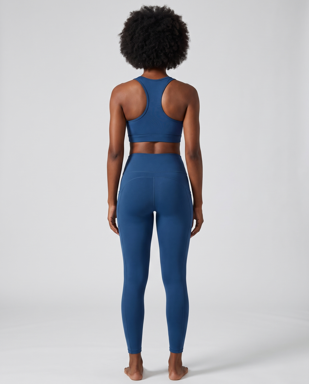 Leggings de Yoga Sport Taille Haute - Bleu