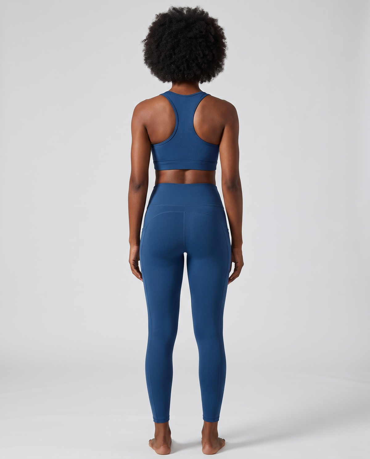 Leggings de Yoga Sport Taille Haute - Bleu