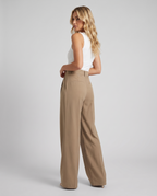 Pantalon à Jambes Larges - Kaki