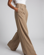 Pantalon à Jambes Larges - Kaki