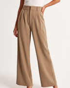 Pantalon à Jambes Larges - Kaki
