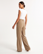 Pantalon à Jambes Larges - Kaki