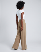 Pantalon à Jambes Larges - Kaki