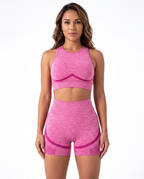 Shorts de Yoga Taille Haute Sans Couture