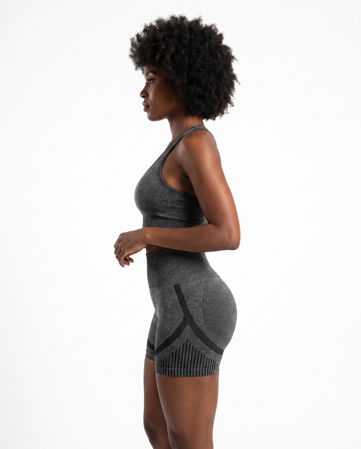 Shorts de Yoga Taille Haute Sans Couture
