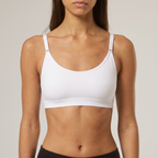 Seamless Yoga Bra - White