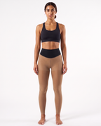 Fleece-lined shaping leggings - Latte (Tan)