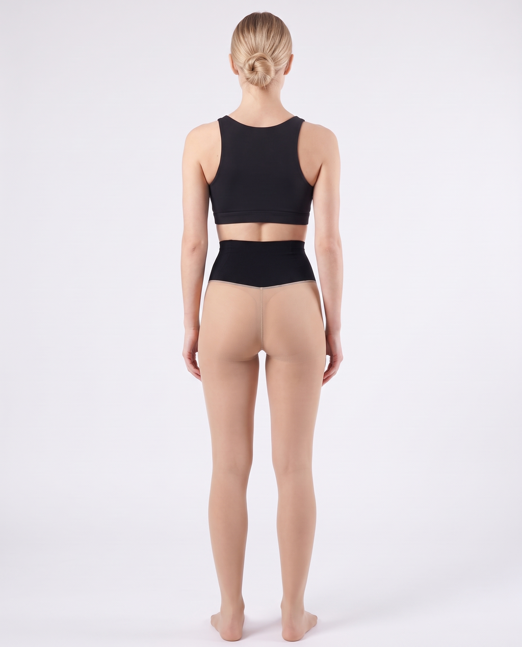 Fleece-lined shaping leggings - back view